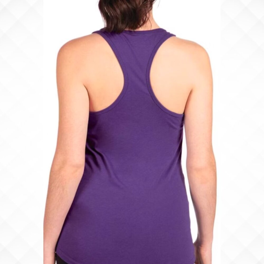 KIRKLAND Signature Scoop Neck Tagless Racerback Active Athletic Tank Top Purple - Picture 9 of 12